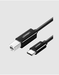 Ugreen - UGreen USB-C to USB-B Printer Cable 2m 480Mbps Black