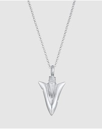 Kuzzoi - ICONIC EXCLUSIVE - Necklace Men Arrow Pendant Lace in 925 Sterling Silver