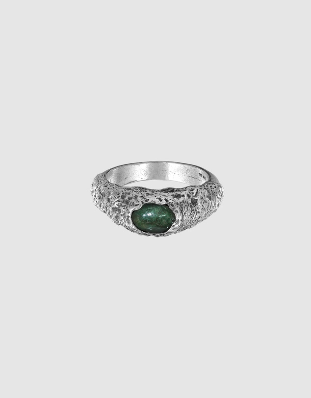 Haze & Glory - ICONIC EXCLUSIVE - Moss Signet Ring in Oxidised 925 Silver