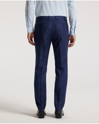 Calibre - Micro Check Wool Suit Pants Royal Blue