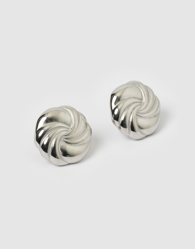 Izoa - Swirl Stud Earrings