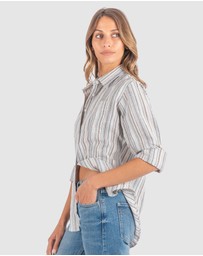 CAMIXA - IRIS Stripes Linen Shirt