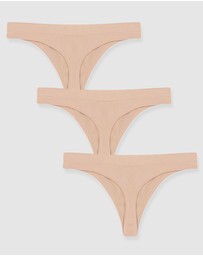 B Free Intimate Apparel - Seamless Stretch Comfort G String - 3 Pack