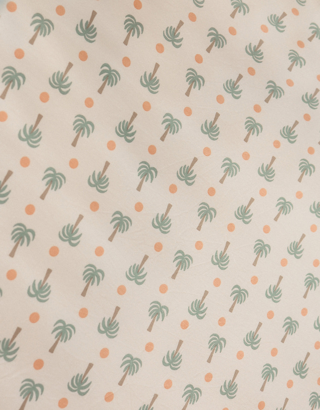 Kynd Baby - Fitted Cot Sheet in Palm Sunset