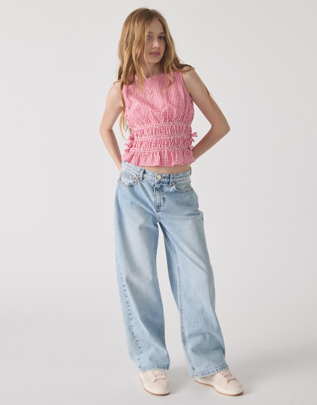Decjuba Kids - Ash Gingham Tie Top - Teens