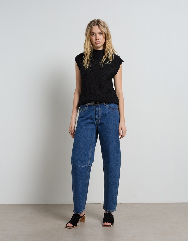 DRICOPER DENIM - Chloe Mid Rise Barrel Jeans