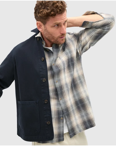 Seed Heritage - Long Sleeve Cotton Check Shirt
