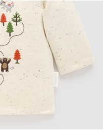 Purebaby - Castle Map Thick Long Sleeve Tee -Kids-Babies