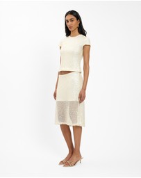 With Harper Lu - Sequin Fitted Tee