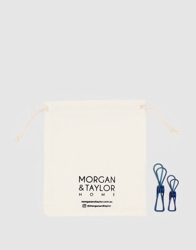 Morgan & Taylor - Small & Large Stainless Steel Pegs (40 Pack)