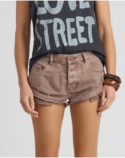 ONE TEASPOON - Bandits Low Waist Denim Shorts