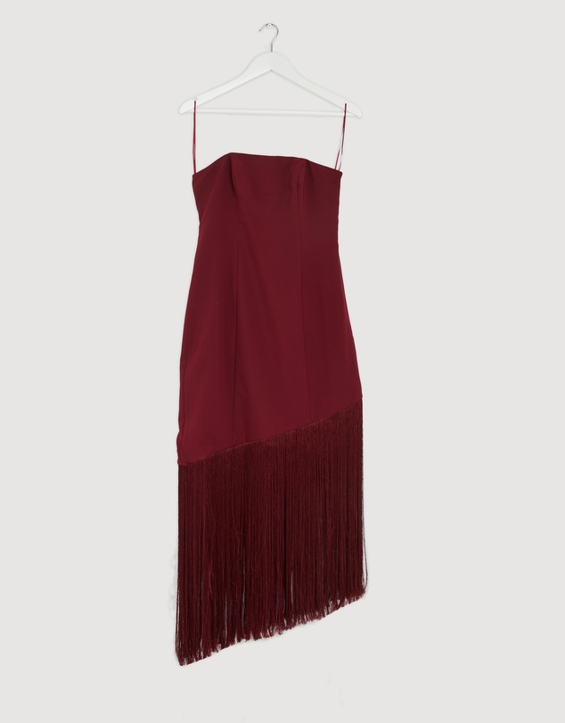 Revibe - Repaired CHANCERY Violet Asymmetric Fridge Midi Dress - AU 10