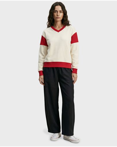 OFF WHITE/ RANCH RED