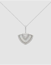 Georgini - Georgini Chic Noel Mother of Pearl Fan Silver Pendant