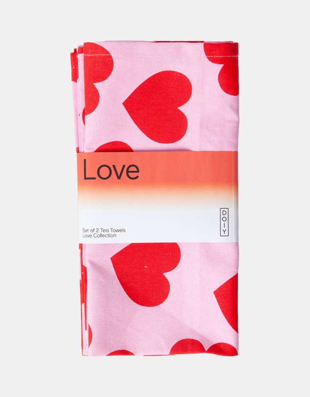 DOIY - Love Tea Towels (set of 2)