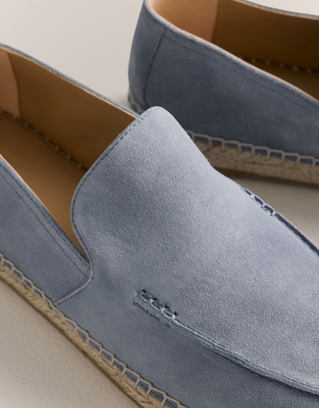 Trenery - Lyro Suede Espadrille in Mineralblue