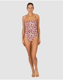 Baku Swimwear - Flamenco Square Neck One Piece Swimsuit
