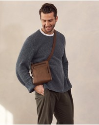 Pierre Cardin - Pierre Cardin Men's Leather Casual Crossbody Bag