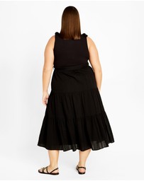 City Chic - Plus size Hallie Dress - black