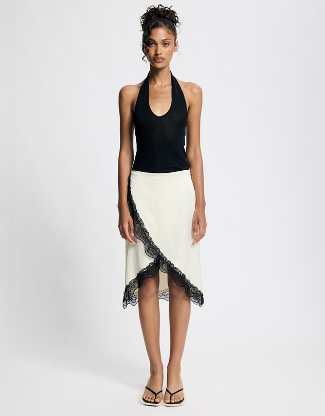 Lover - Thea Lace Trim Wrap Skirt