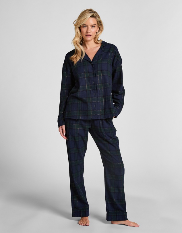 Hunkemoller - Flannel Straight Check Pants