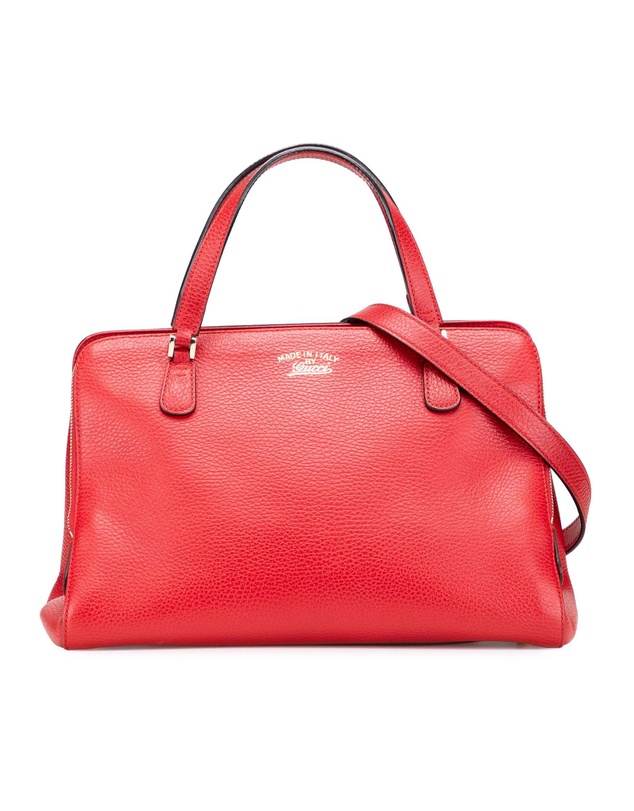Pre-Loved by Azura Reborn - Pre-Loved gucci Italian Leather Tote Bag with Shoulder Strap