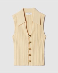 & Other Stories - Rib-Knit Collar Tank Top