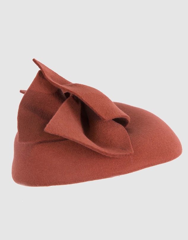 Max Alexander - Winter Rust Felt Pillbox with Bow