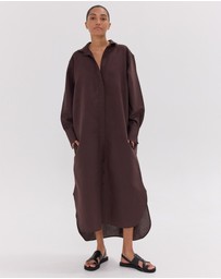 Cloth & Co. - The Shirt Dress Brazil Nut
