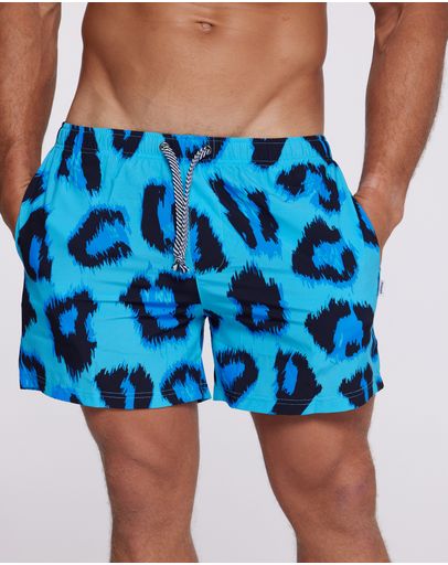 Blue / Black Animal Print
