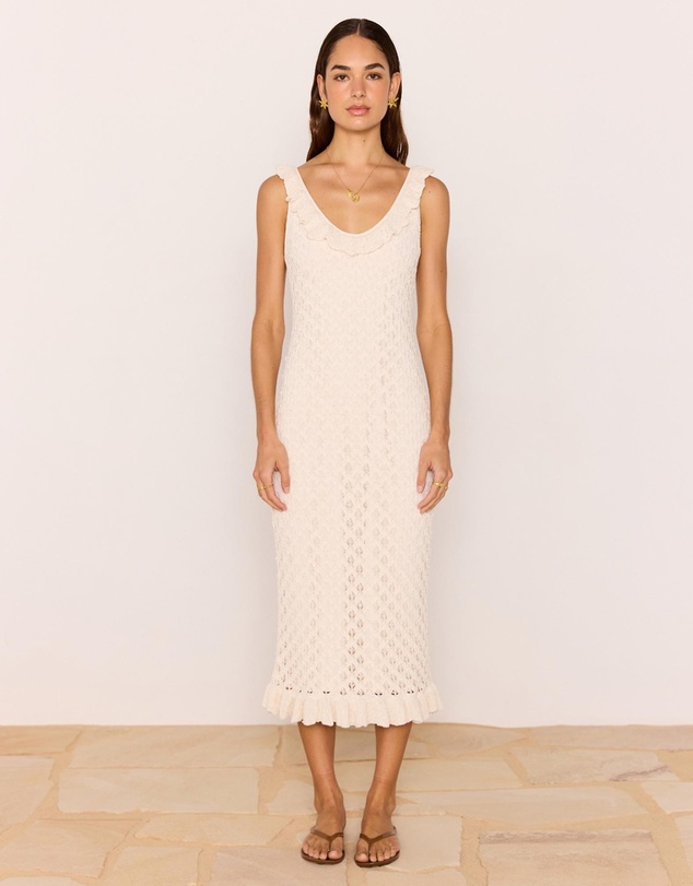 MINKPINK - Sabine Pointelle Midi Dress