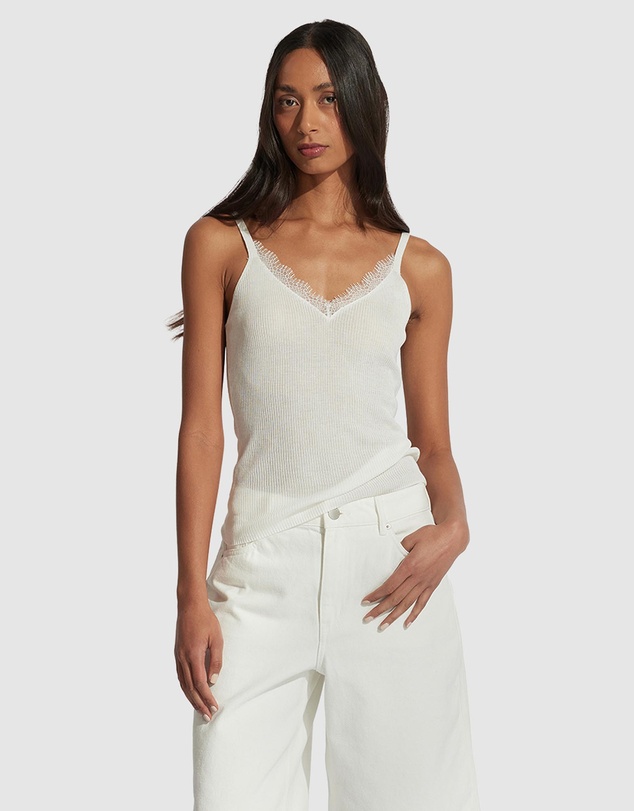 Decjuba - Gracie Lace Knit Tank