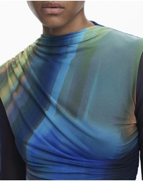Desigual - Ombre tulle dress