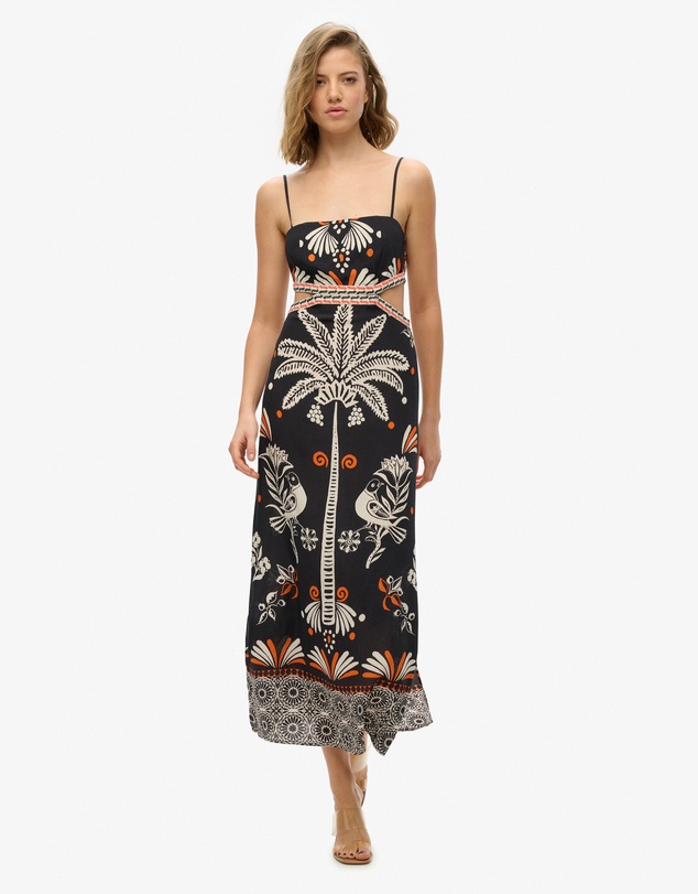 Superdry - Statement Cut-Out Maxi Slim Fit Dress