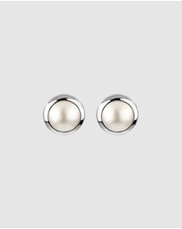 Elli Jewelry - Earrings Mabe Pearl Classic 925 Sterling Silver