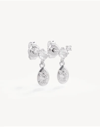By Charlotte - Quiet Radiance Drop Stud Earrings