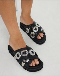 Sol Sana - Concho Footbed Sandals