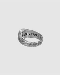 Haze & Glory - ICONIC EXCLUSIVE - Ring Signet Ring Firestarter in 925 Sterling Silver