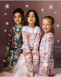 Fleur Harris - 'Forest Friends' Whimsical Sleep Set in Pink