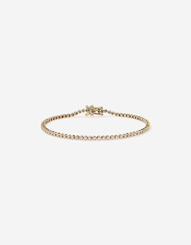 Michael Hill - 0.90 Carat TW Laboratory-Grown Diamond Tennis Bracelet in 10kt Yellow Gold