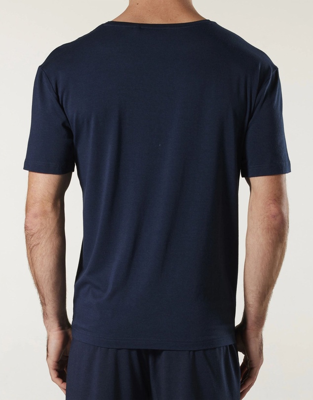Mitch Dowd - Soft Bamboo Crew Neck Sleep Tee - Navy