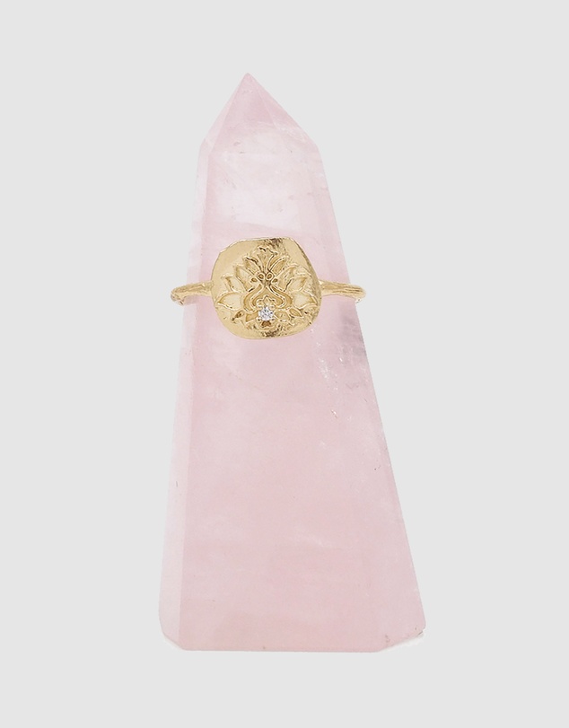 By Charlotte - Rose Quartz Ring Stand