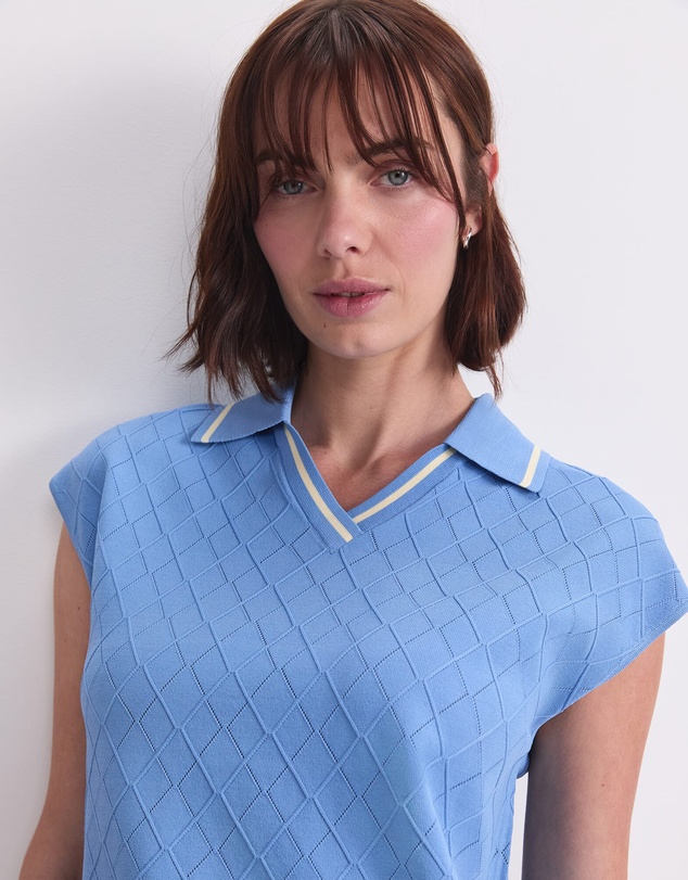 Sportscraft - Maxine Milano Argyle Knit Top