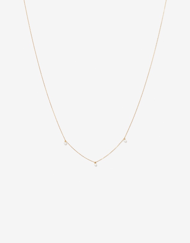 Michael Hill - Cultured Freshwater Pearl Station Necklace in 10kt Yellow Gold