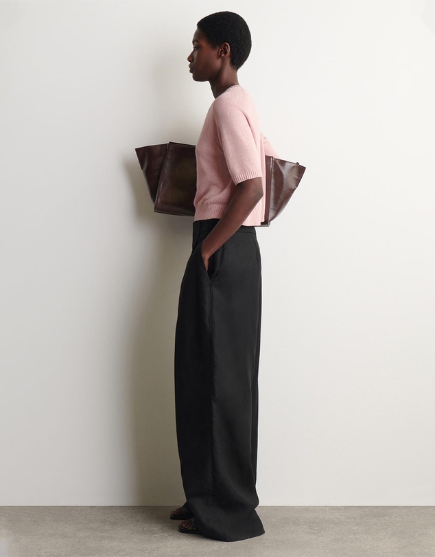 COS - Shrunken Knitted Linen T-Shirt