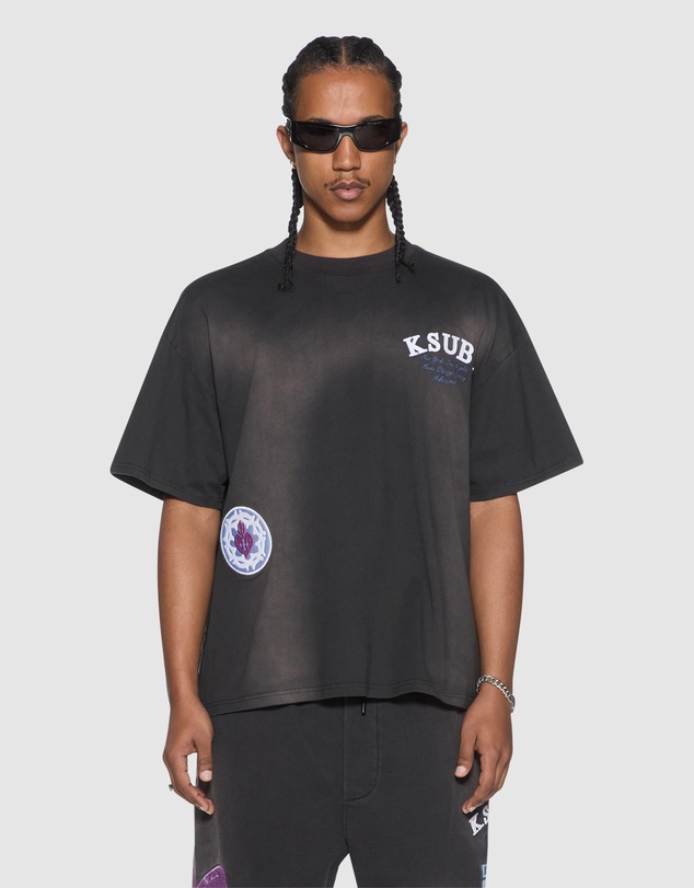 Ksubi - Genesis Ekcess SS Tee Charcoal Fade