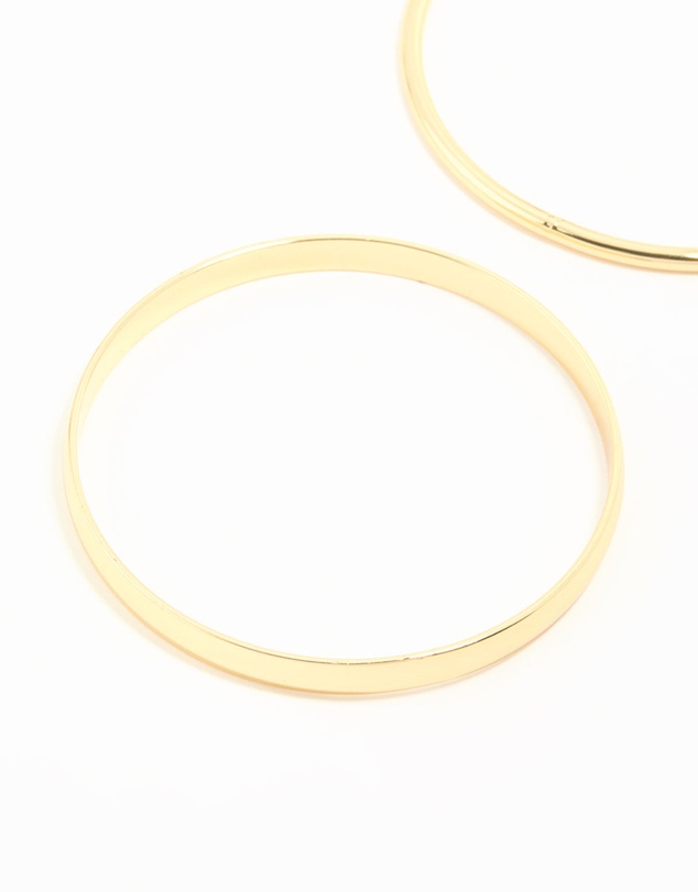 Lovisa - Gold Plated Smooth Bangles 2-Pack