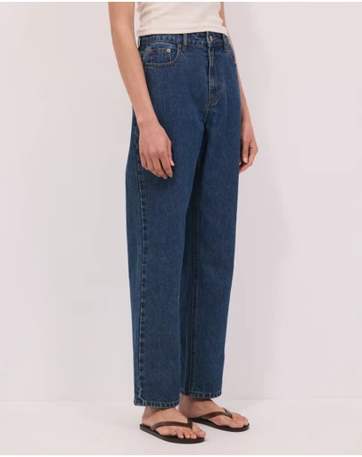 Calli - Romee High Rise Relaxed Straight Jeans