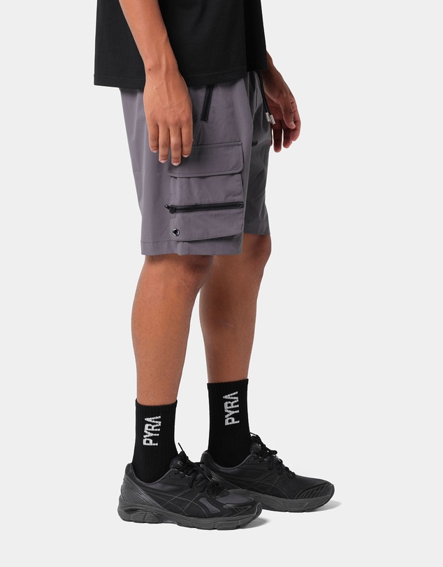 PYRA - Nero Cargo Shorts - Stone