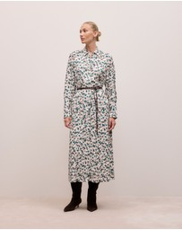 Trenery - Liora Floral Belted Dress in Forest